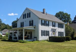Our house at 274 Main St, Sturbridge, by the Town Common